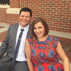 Spring high- low dress with bold floral pattern